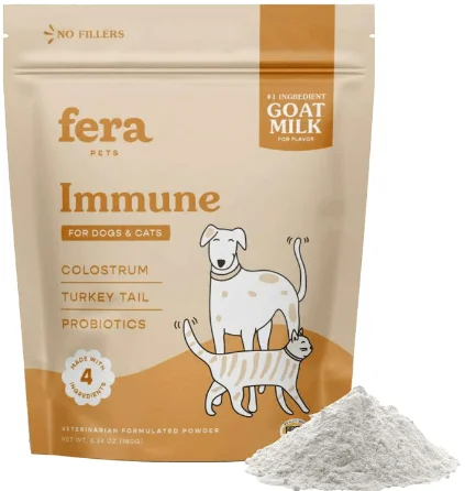 Immune Goat Milk Topper for Dogs and Cats from Fera Pet Organics