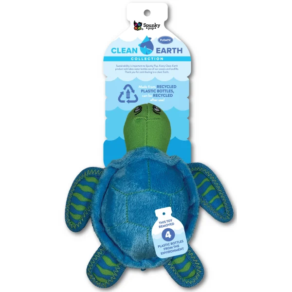 Spunky Pup Recycled Plush Turtle