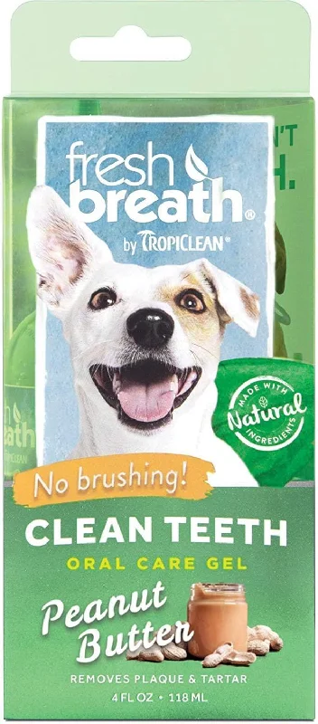 Tropiclean Fresh Breath Gel - Peanut Butter 4oz