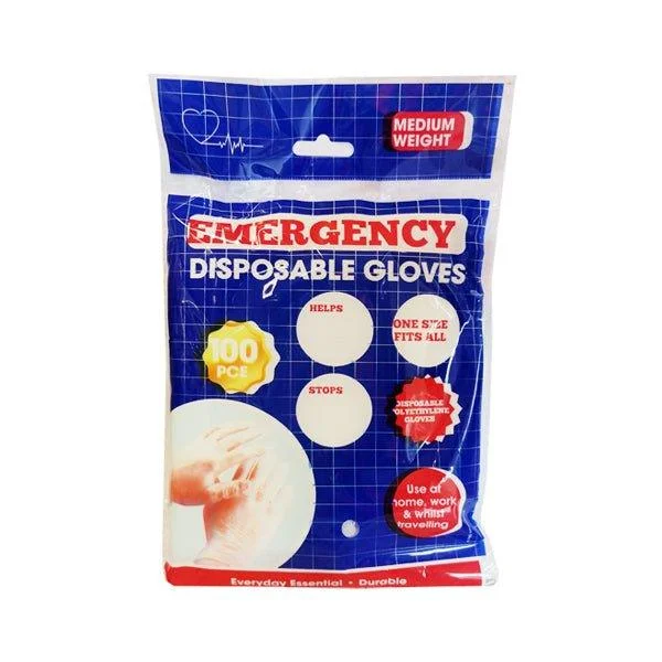 Emergency Medium Weight Disp. Gloves 100