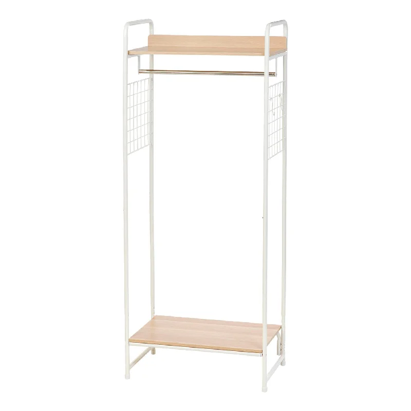 Metal Garment Rack with Side Racks