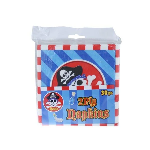 Napkins 30 Pk Pirate