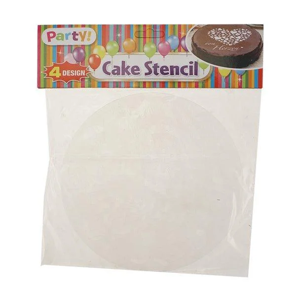 Party Cake Stencil Set 4 Pce