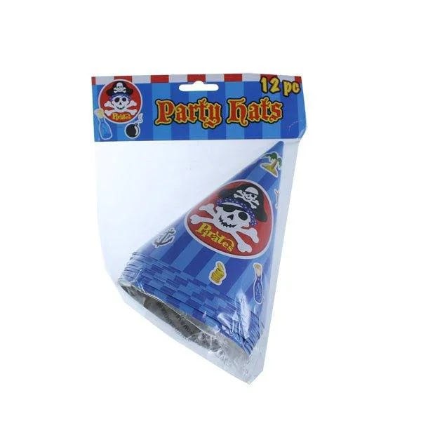 Party Hats 12 Pk Pirate