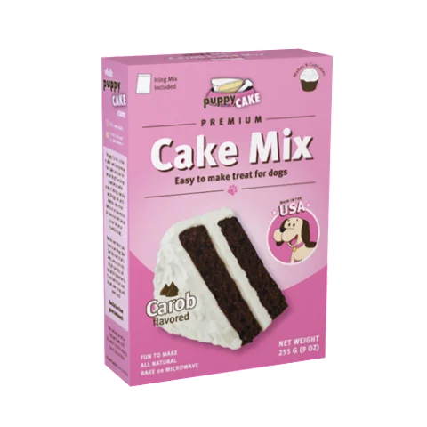 Puppy Cake & Frosting Mix - Carob Flavored 9oz