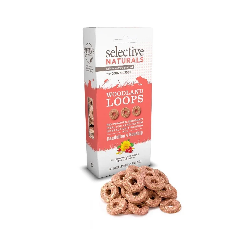 Supreme Selective Naturals Woodland Loops Guinea Pig Treats 80g