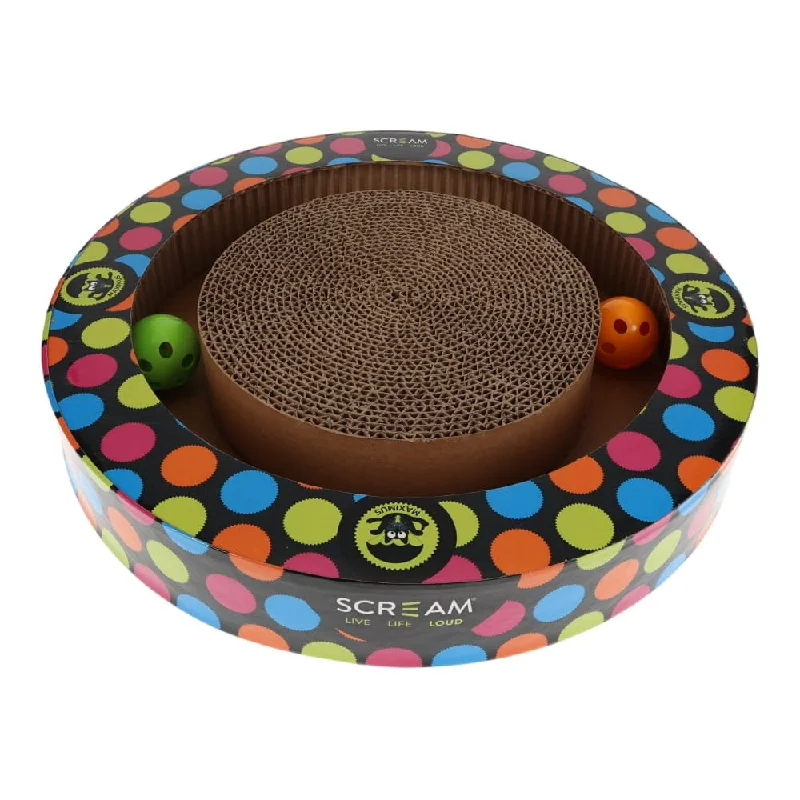 Scream Round Play Cat Scratcher