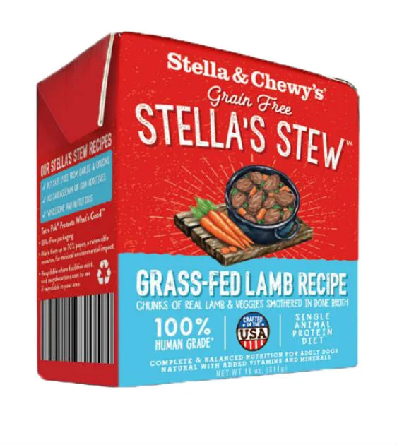 Stella & Chewy’s Grain Free Stews - Grass-Fed Lamb Dog Wet Food